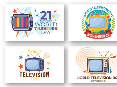 15 World Television Day Illustration
