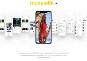 Backpack - UI Kit Free for Adobe XD