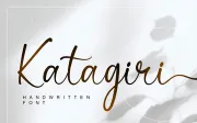 Katagiri - Handwritten Font