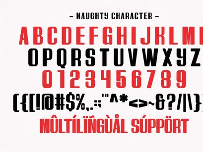 Naughty - Retro Display Font