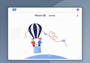 Calender Web App UX/UI Design