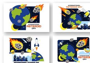 10 World Asteroid Day Illustration
