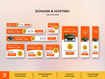 Domain Web Ad Banners Template preview picture