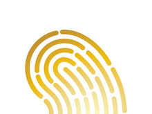 Fingerprint logo vector illustration icon template design