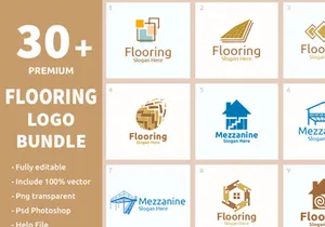 30+ Flooring Logo Bundle