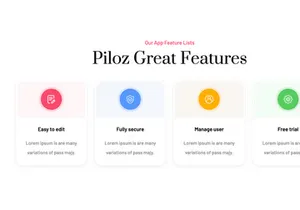 Piloz App Landing Page