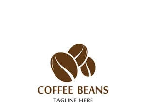 Premium coffee bean logo design.