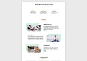 Medical Healthcare Landing Page Template Design