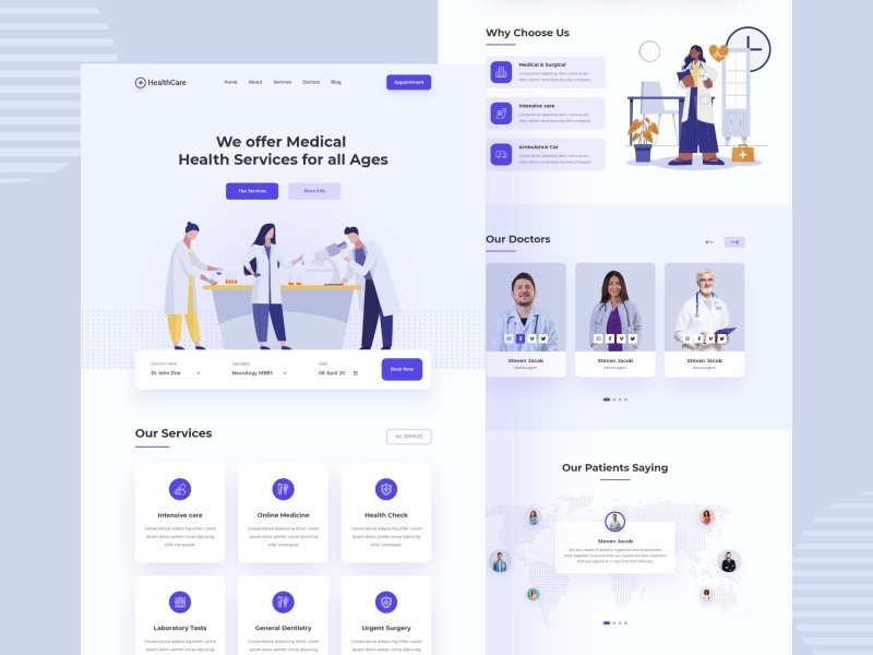 Medical & Healthcare Landing Page