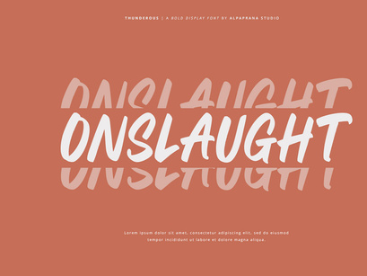 Thunderous - Bold Display Font