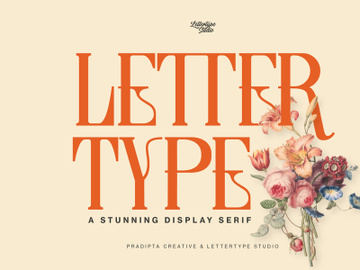Lettertype a Stunning Display Serif preview picture