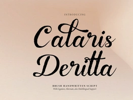 Calaris Deritta | Brush Handwritten Script preview picture