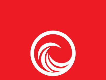 vortex circle red vector illustration icon Logo preview picture