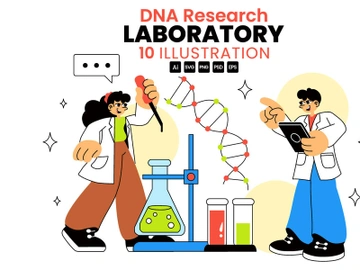 10 DNA Research Laboratory Illustration preview picture