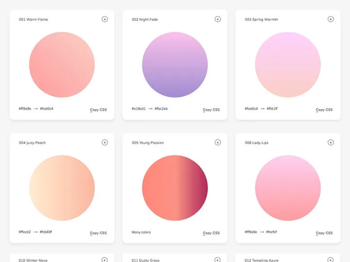 Web Gradients