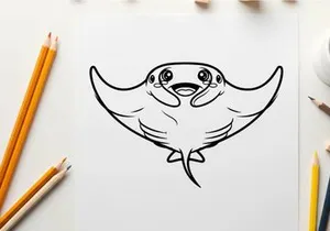 Cute bird hugging itself vector illustration flat design