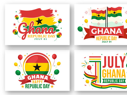 14 Happy Ghana Republic Day Illustration