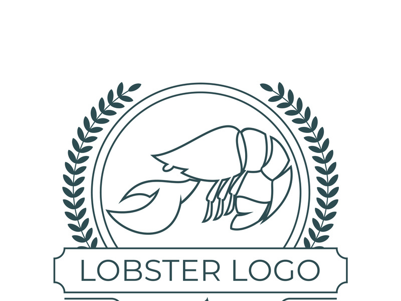 Vintage lobster logo