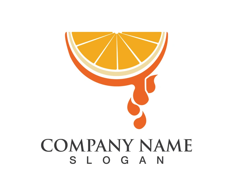 Orange logo design vector icon illustration design