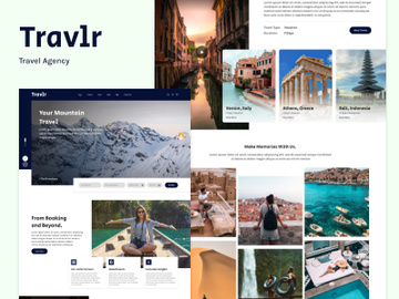 Travel Agency Website UI Design preview picture