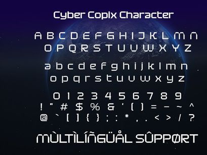 Cyber Copix - Modern Futuristic Sci-Fi Font