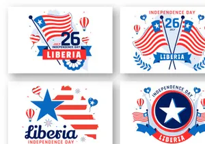 10 Liberia Independence Day Illustration