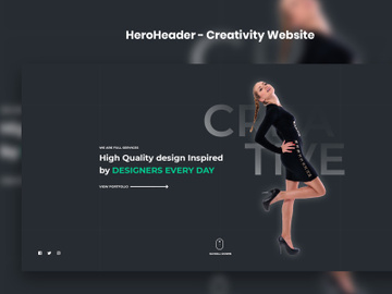 HeroHeader for Creative Website-02 preview picture