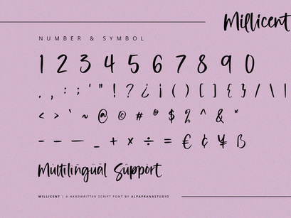 Millicent - Handwritten Script Font