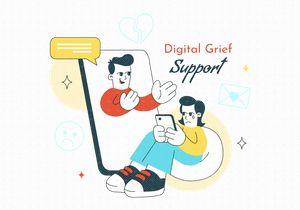 10 Digital Grief Support Illustration