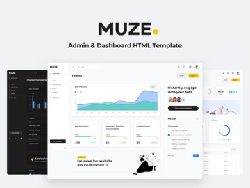MUZE - Admin & Dashboard Bootstrap 5 Template preview picture