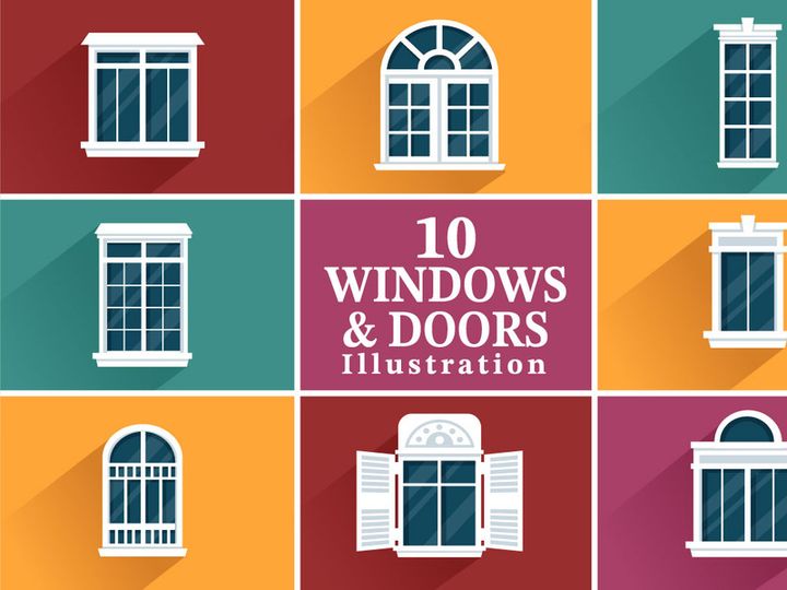 10 Doors and Windows Illustration