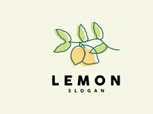 Lemon Logo, Luxurious Elegant Minimalist Design
