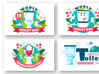 11 World Toilet Day Illustration