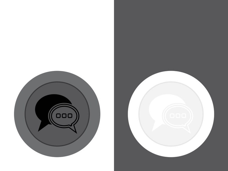 Speech bubble icon logo template vector illustration