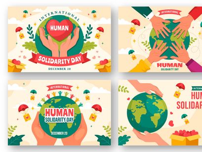 13 International Human Solidarity Day Illustration
