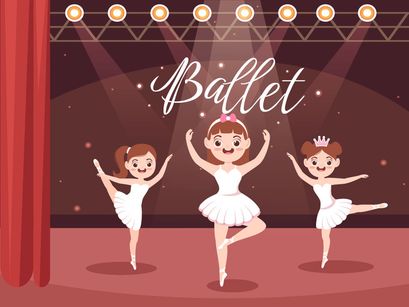 15 Ballet or Ballerina Illustration