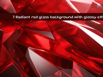 Radient red glass background with glossy effects preview picture
