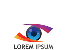 Eye logo with modern concept.