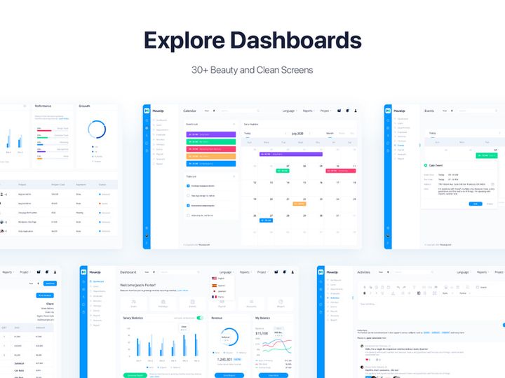 MoveUp - HR Management UI Kit for Adobe XD