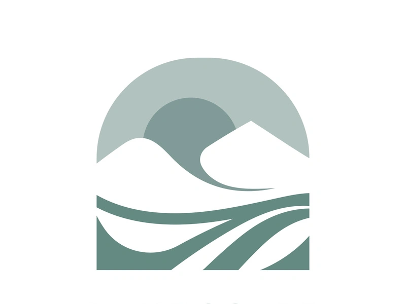 Mountain Nature Landscape Logo design Template Illustration