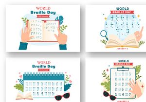 15 World Braille Day Illustration