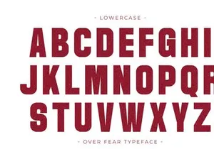 Over Fear - Condensed Display Font