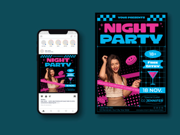Night Party Flyer preview picture
