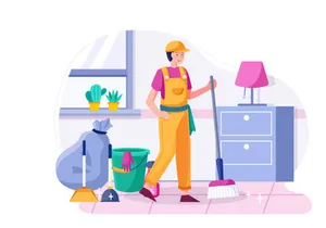 M85_Cleaning service Illustrations