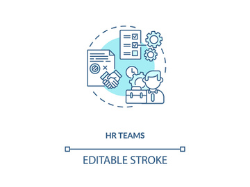 HR teams concept icon preview picture