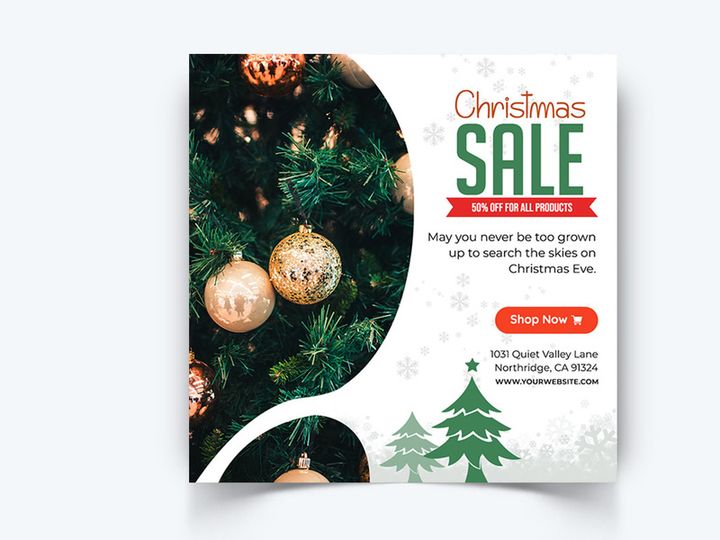 Christmas Social Media Instagram Post Template