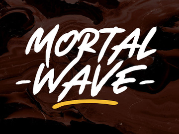 Mortal Wave - Dry Brush Font preview picture