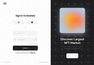 DiveSea - Panel de Control de Mercado NFT UI KIT