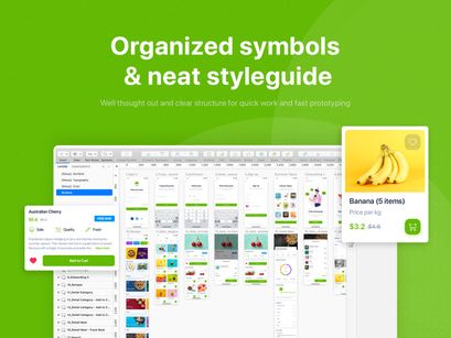 Delites - Online Grocery UI Kit for Adobe XD