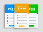 Pricing Table UI Elements Design Ver-1